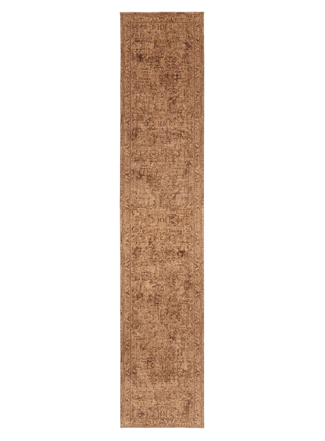 Serron Tonal Brown Traditional Runner Rug – Loopsie